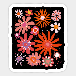 Floral pattern - beautiful floral design - floral illustration Sticker